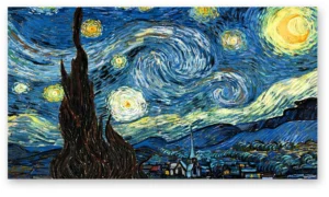 Cuadro La Noche Estrellada de Van Gogh - Estilo Impresionista en Lienzo