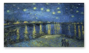 Cuadro Noche Estrellada sobre el Ródano decorativo en lienzo